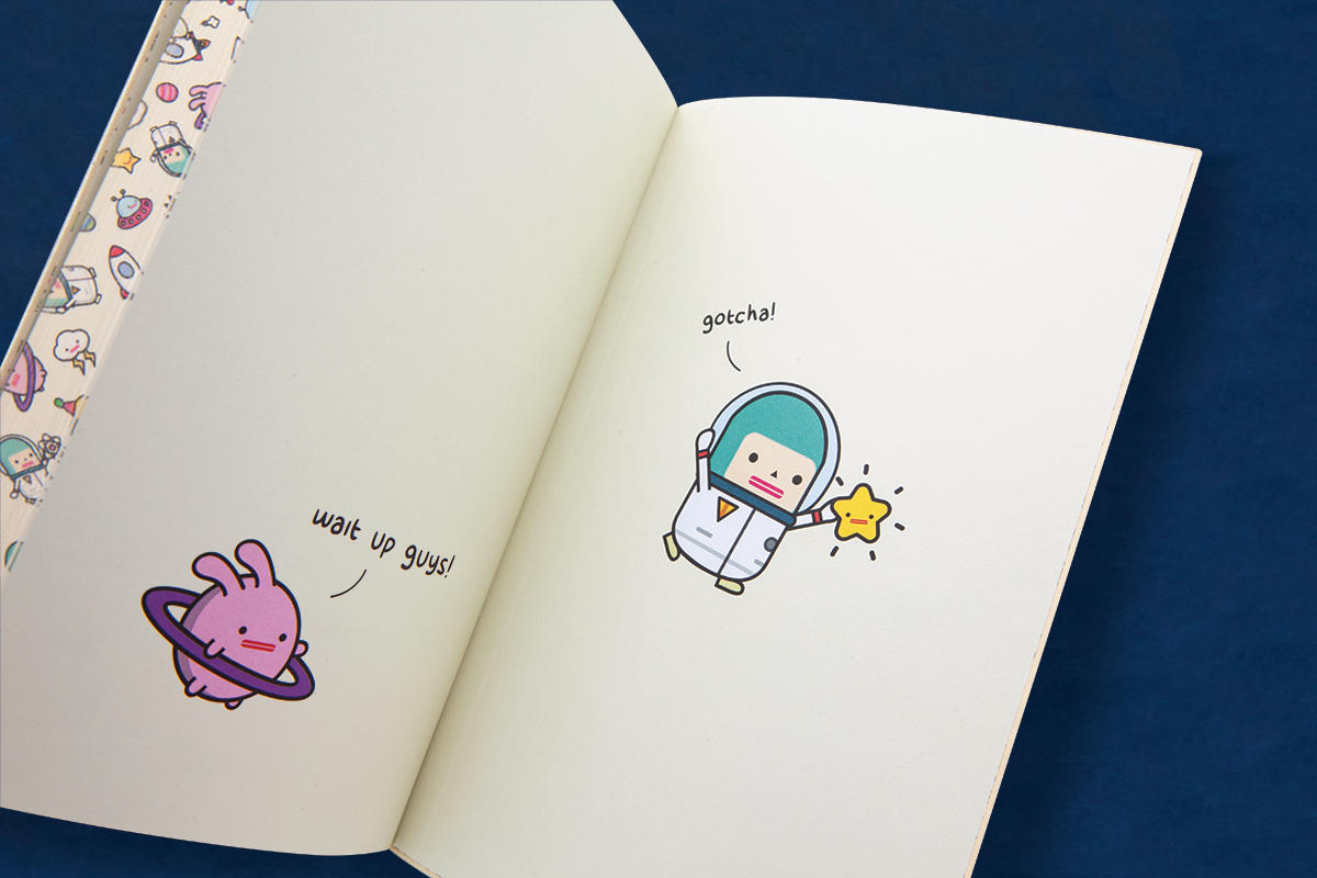 Daycraft x Capsubeans A5 Lined Notebook - Space