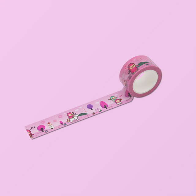 Cute Masking Tape - Spring Lily - Capsubeans Washi Tape